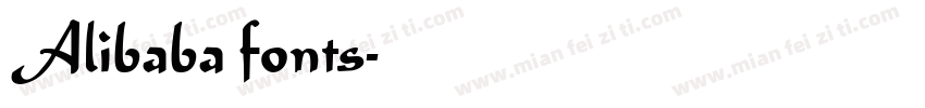 Alibaba fonts字体转换